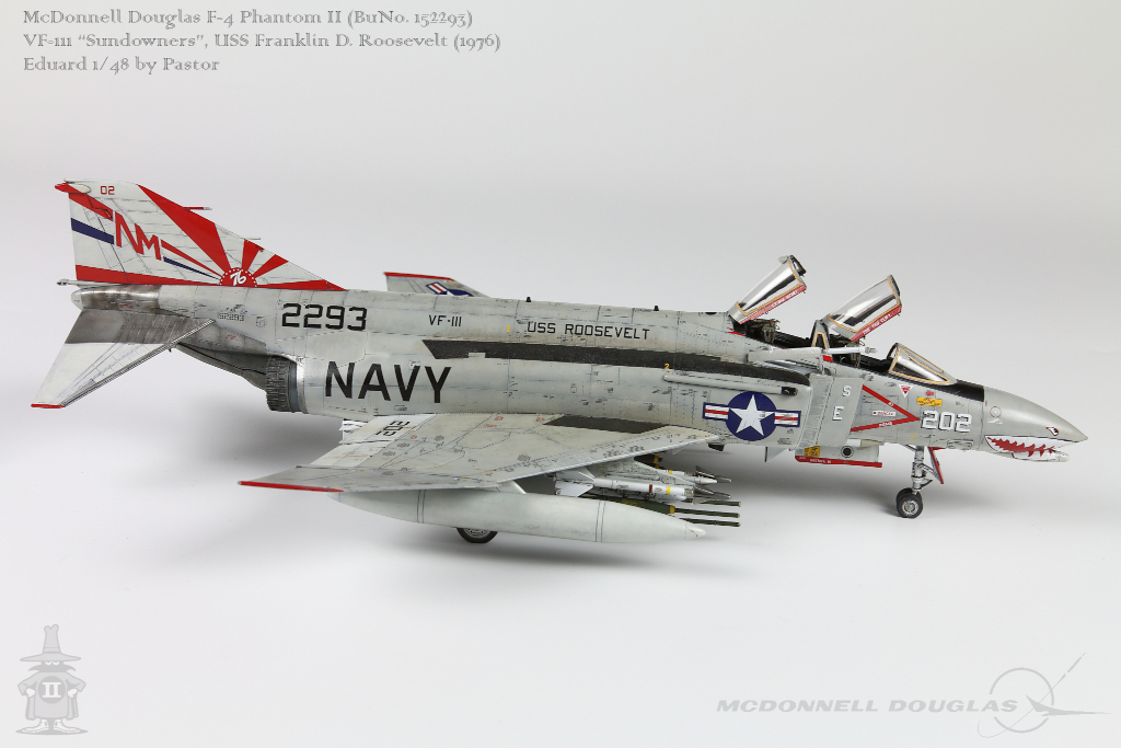 F-4N Phantom / VF-111 'Sundowners' NM202 / Eduard 1:48 - The 