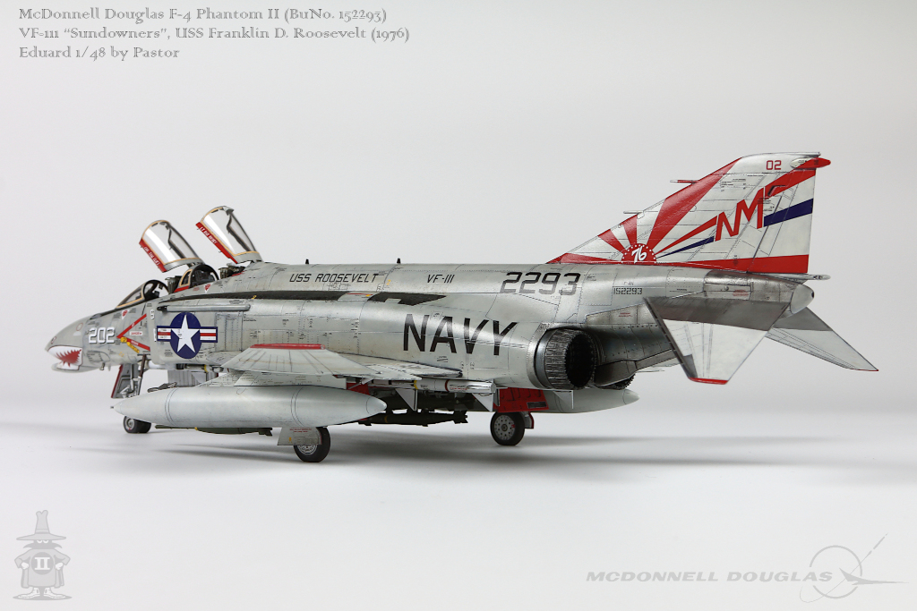 F-4N Phantom / VF-111 'Sundowners' NM202 / Eduard 1:48 - The 