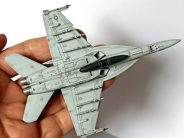 1/144 Dragon F/A-18E built as Top Gun Maverick - The Display