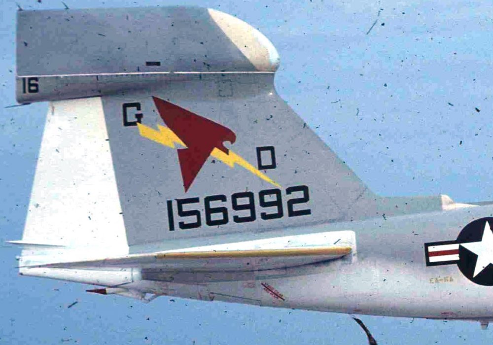 EA-6A_156992_VAQ-33_Nat_museum_naval_Aviation_A-2329_Nose_Tail_Sm.jpg