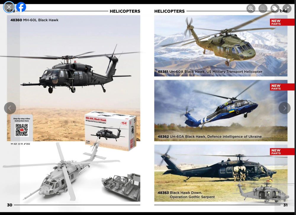 ICM 1/48 MH-60L （完成品） 1/48 MH-60L Black Hawk, US Special Forces